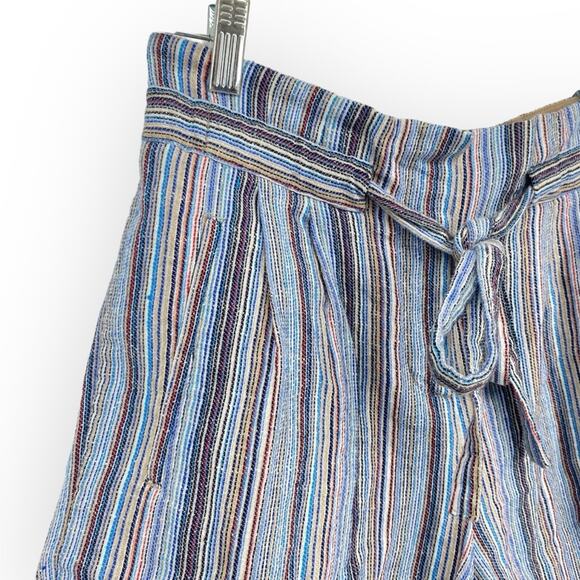 BCBGMAXAZRIA Renee Striped Shorts Multicolor Blue Size XS Chic Trendy Casual - Picture 3 of 6